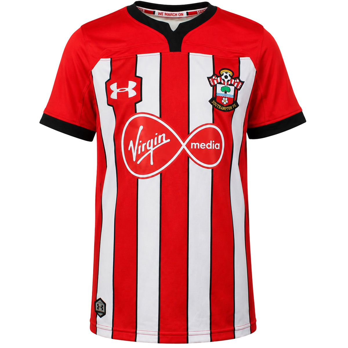 Under Armour Southampton FC Kids White/Red Football Top