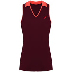 Asics Logo Womens Burgundy Padel Vest