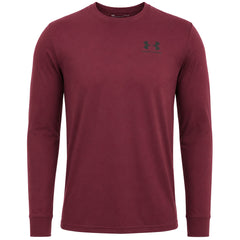 Under Armour Sportstyle Left Chest Mens Red Top
