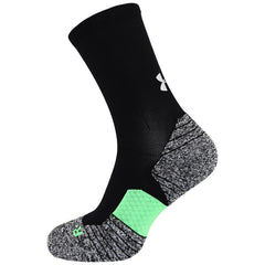 Under Armour Run Mens Black Cushion Crew Socks