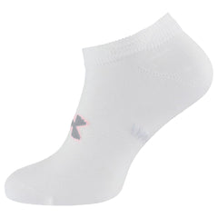 Under Armour 6-Pack No Show Womens White Golf Socks