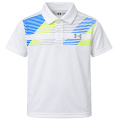 Under Armour Performance 2.0 Novelty Kids White Polo Shirt
