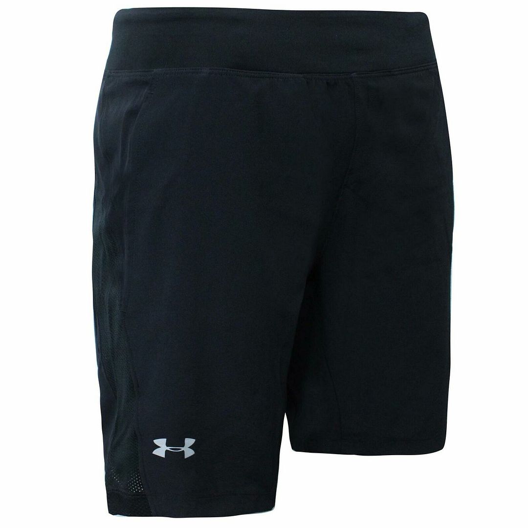 Under Armour 9" Speedpocket Mens Black Shorts