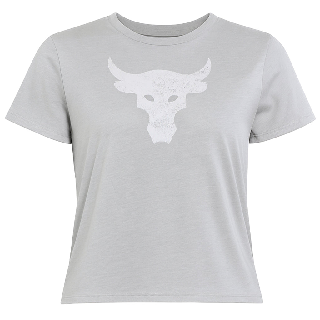 x Project Rock Light Grey Crop Top