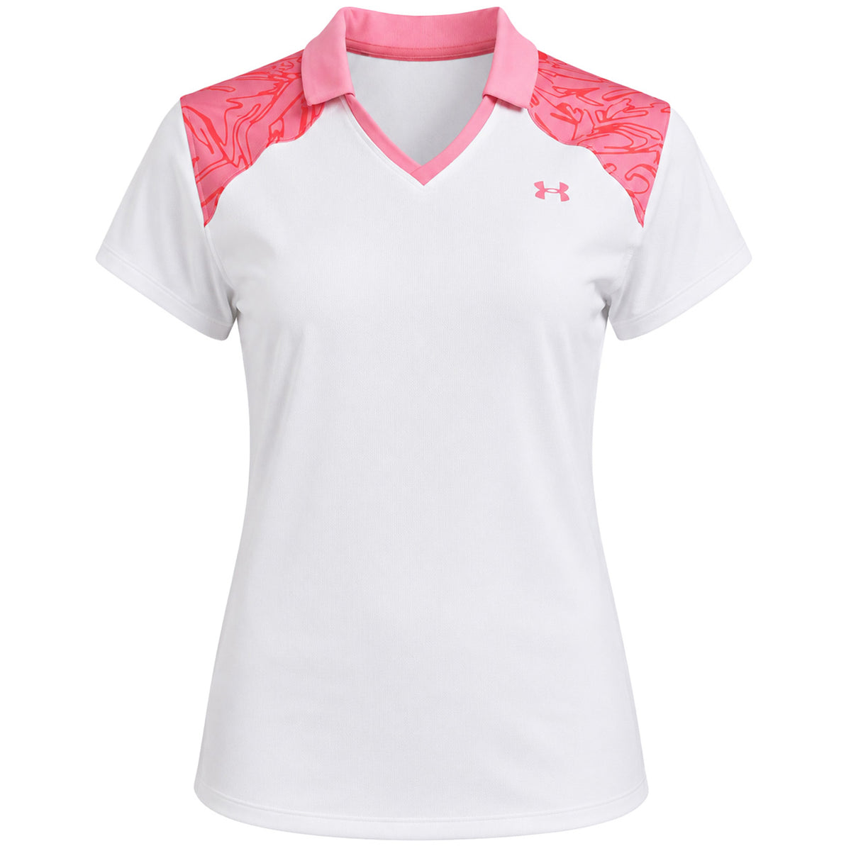 Under Armour Zinger Blocked Womens White Polo Shirt