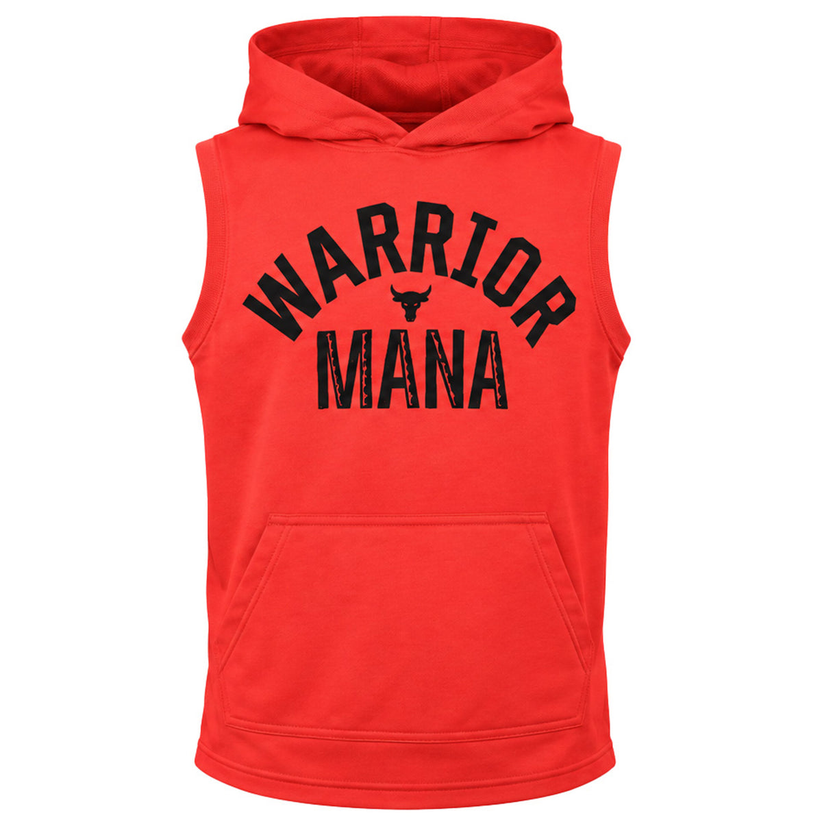 Under Armour x Project Rock Fleece Kids Red Hooded Vest