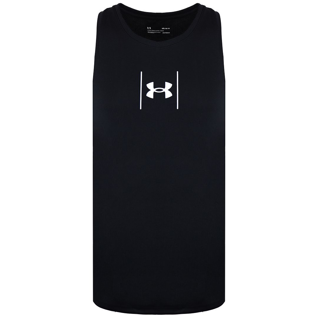 Under Armour Speed Stride Mens Black Shock Singlet Vest