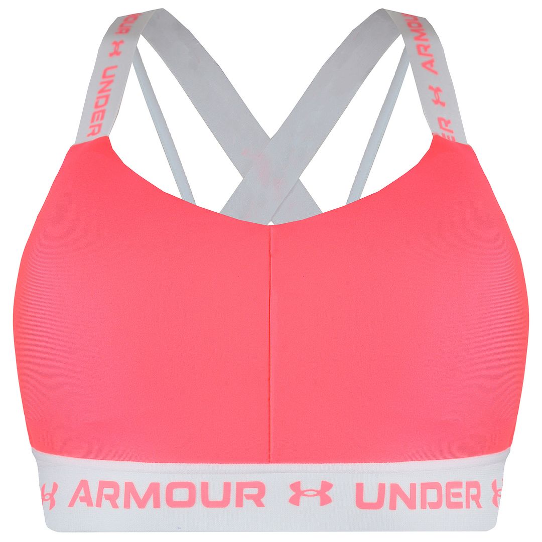 Under Armour Crossback Womens Pink Mid Sports Bra