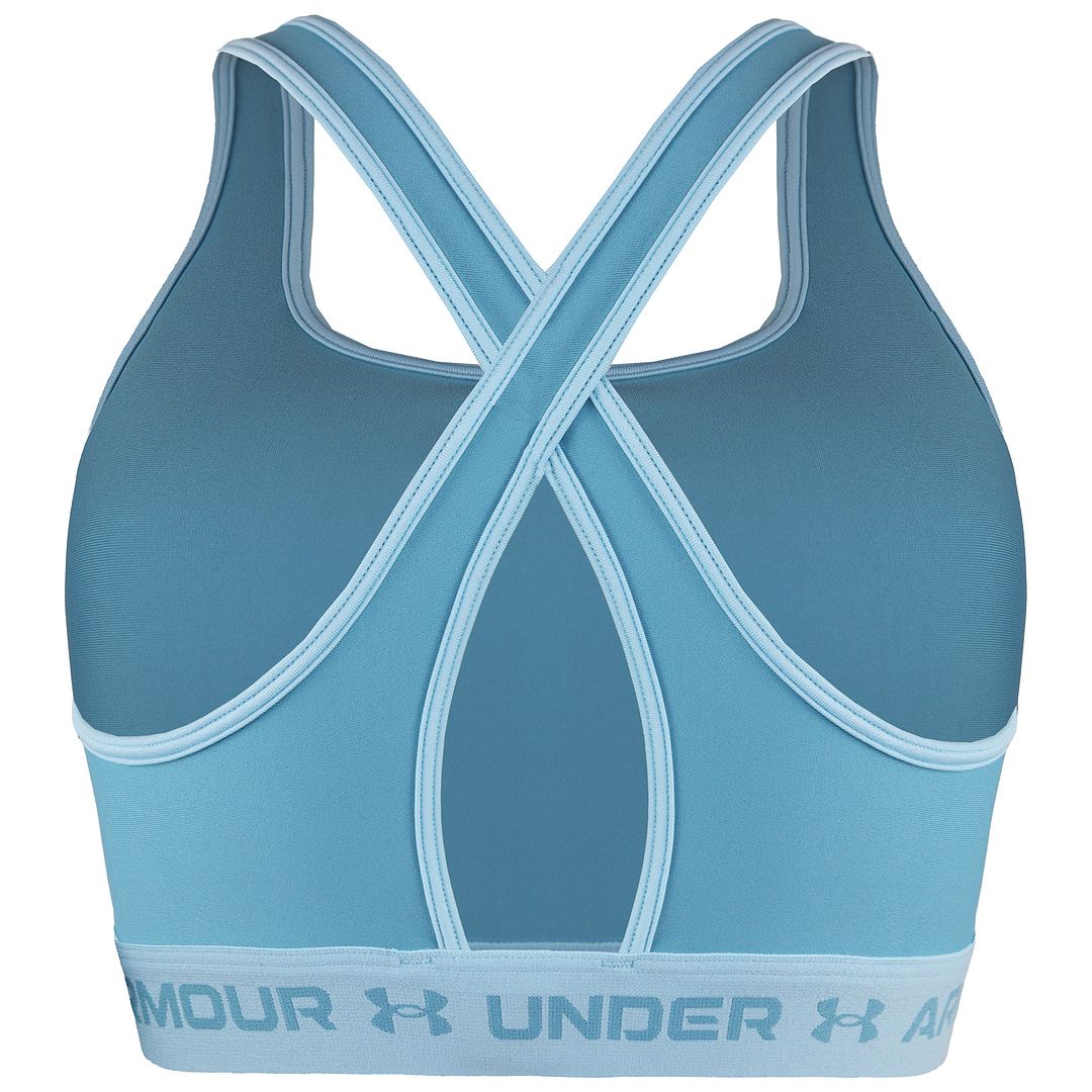 Under Armour Corssback Womens Blue Mid Sports Bra