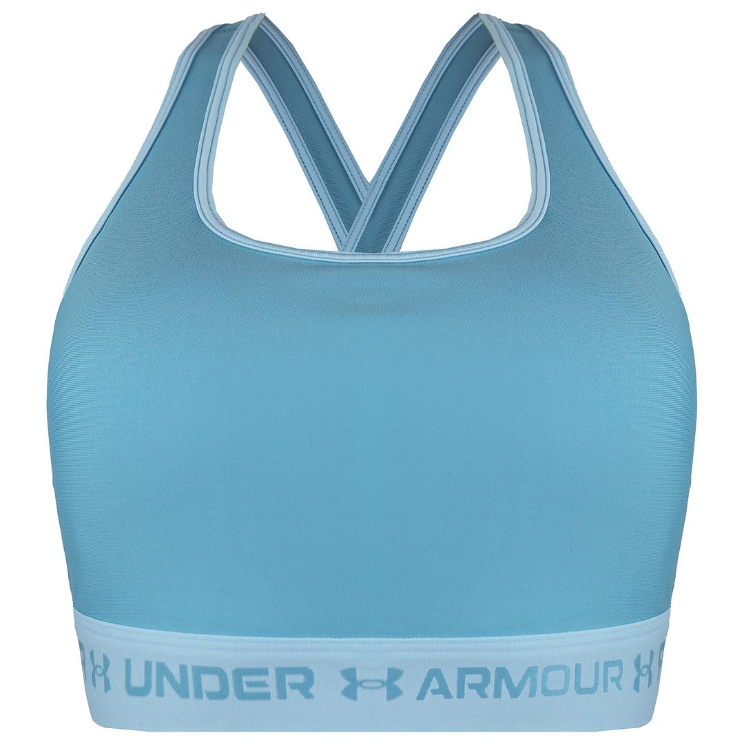 Under Armour Corssback Womens Blue Mid Sports Bra