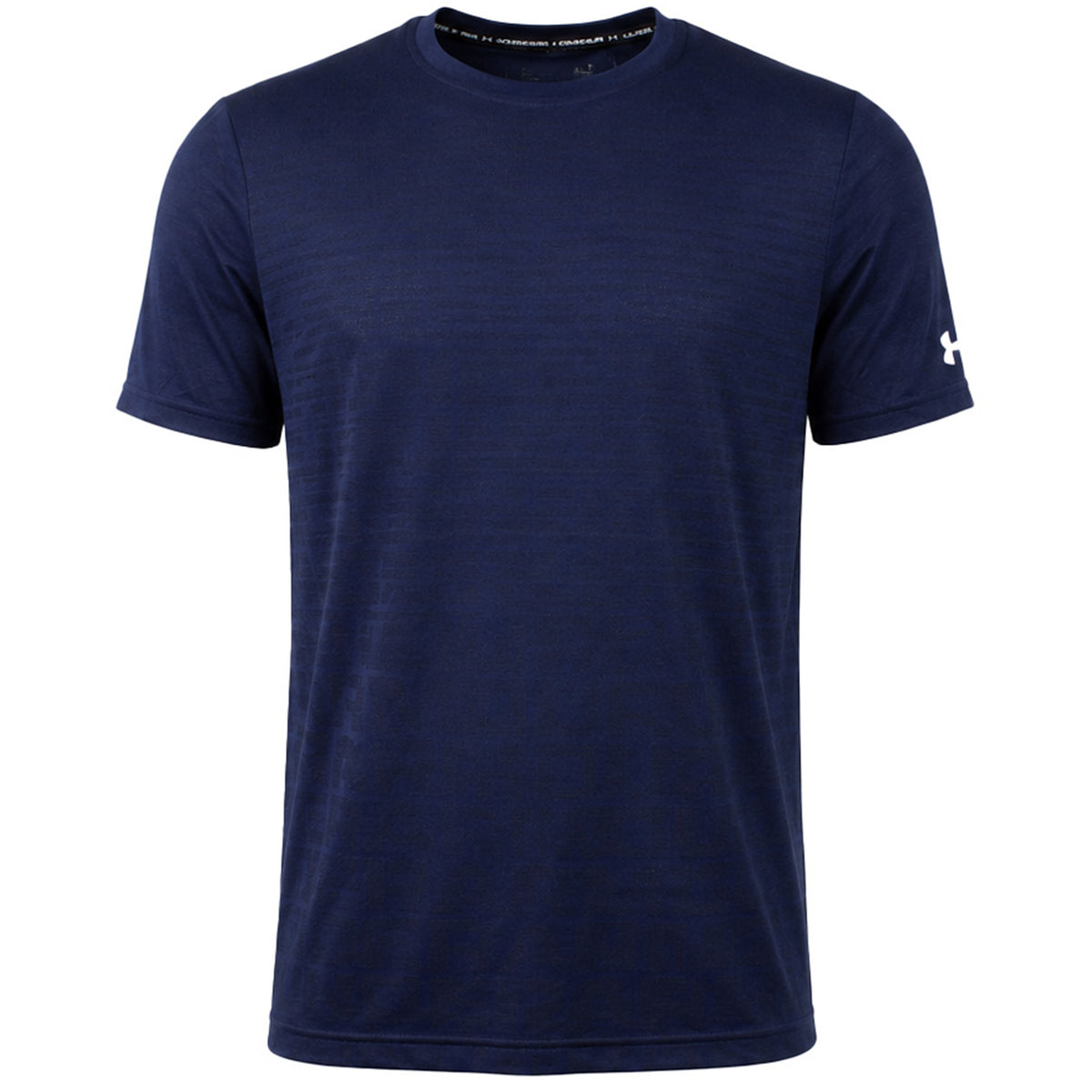Under Armour Seamless Wordmark Mens Navy T-Shirt