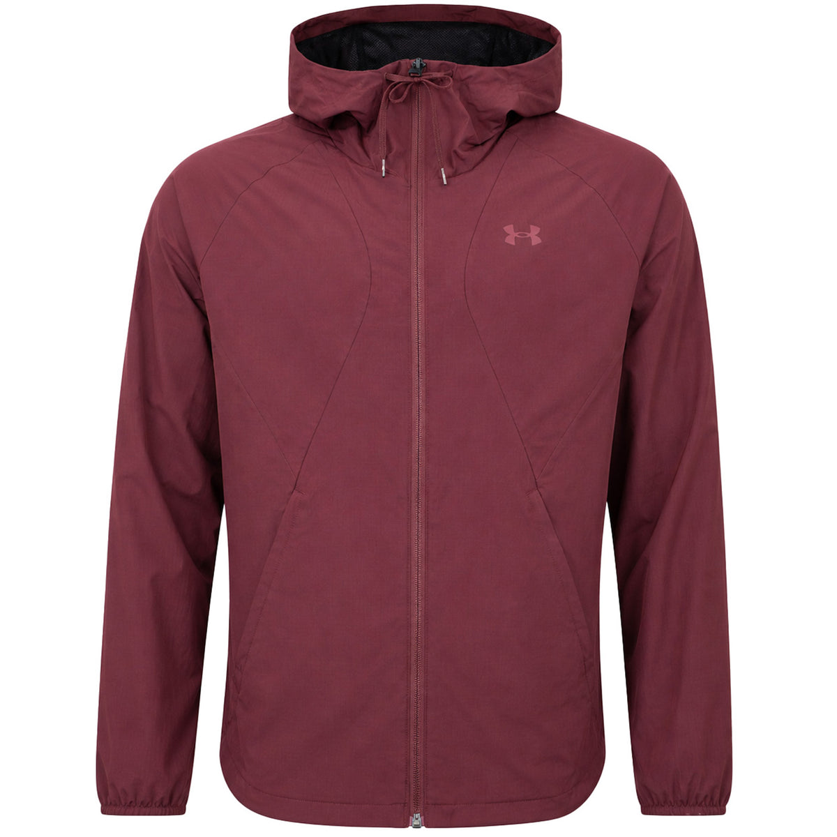 Under Armour Woven Mens Dark Red Windbreaker Jacket
