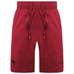 Under Armour x Project Rock Snap Mens Red Shorts