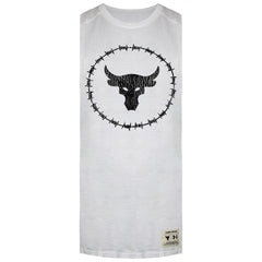 Under Armour Project Rock Mens White CC Tank Top