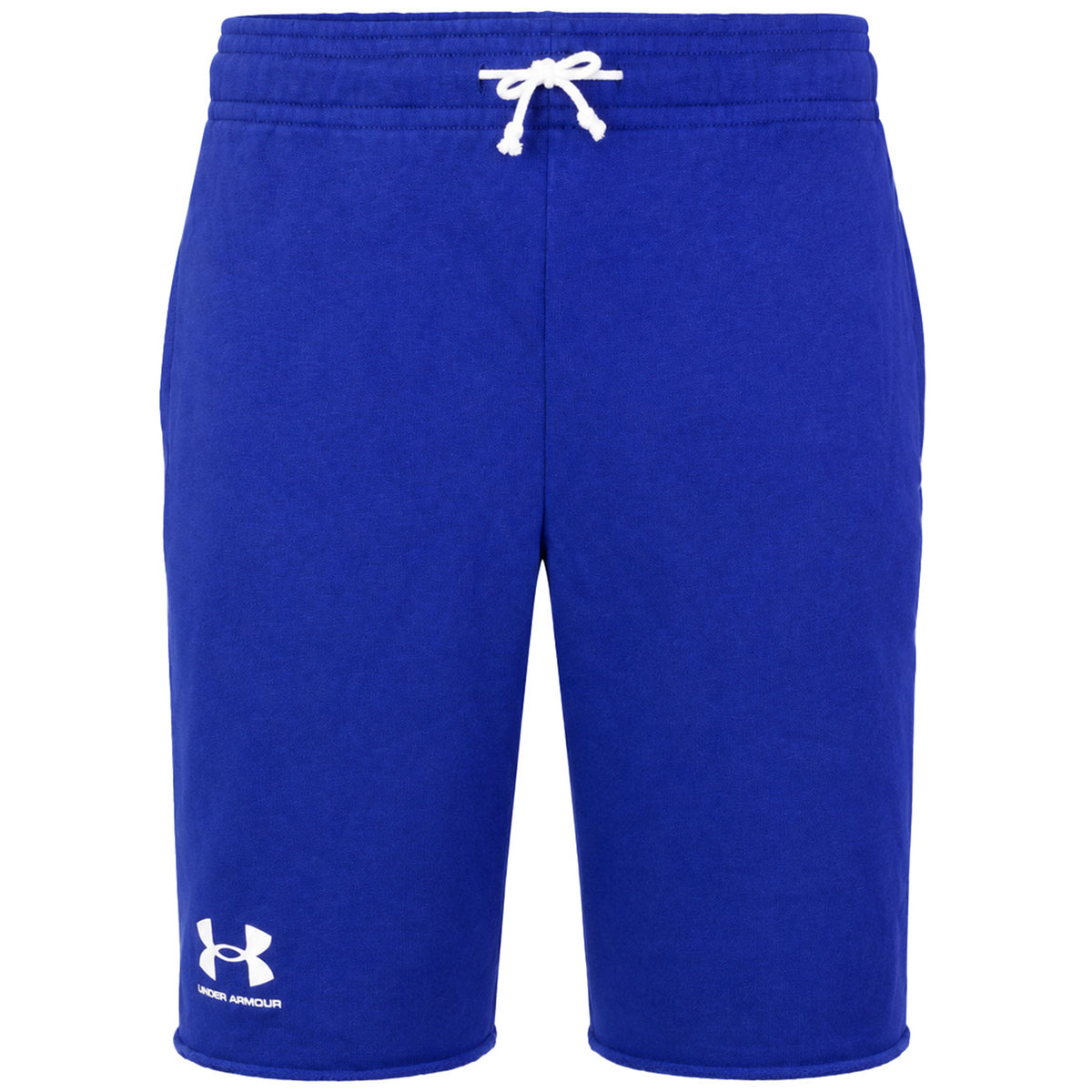 Under Armour Rival Terry Mens Blue Shorts