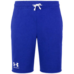 Under Armour Rival Terry Mens Blue Shorts