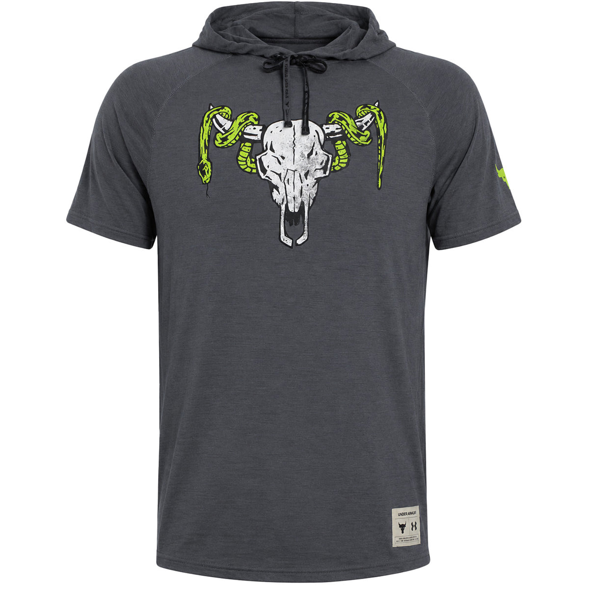 Under Armour x Project Rock Charged Mens Dark Grey T-Shirt