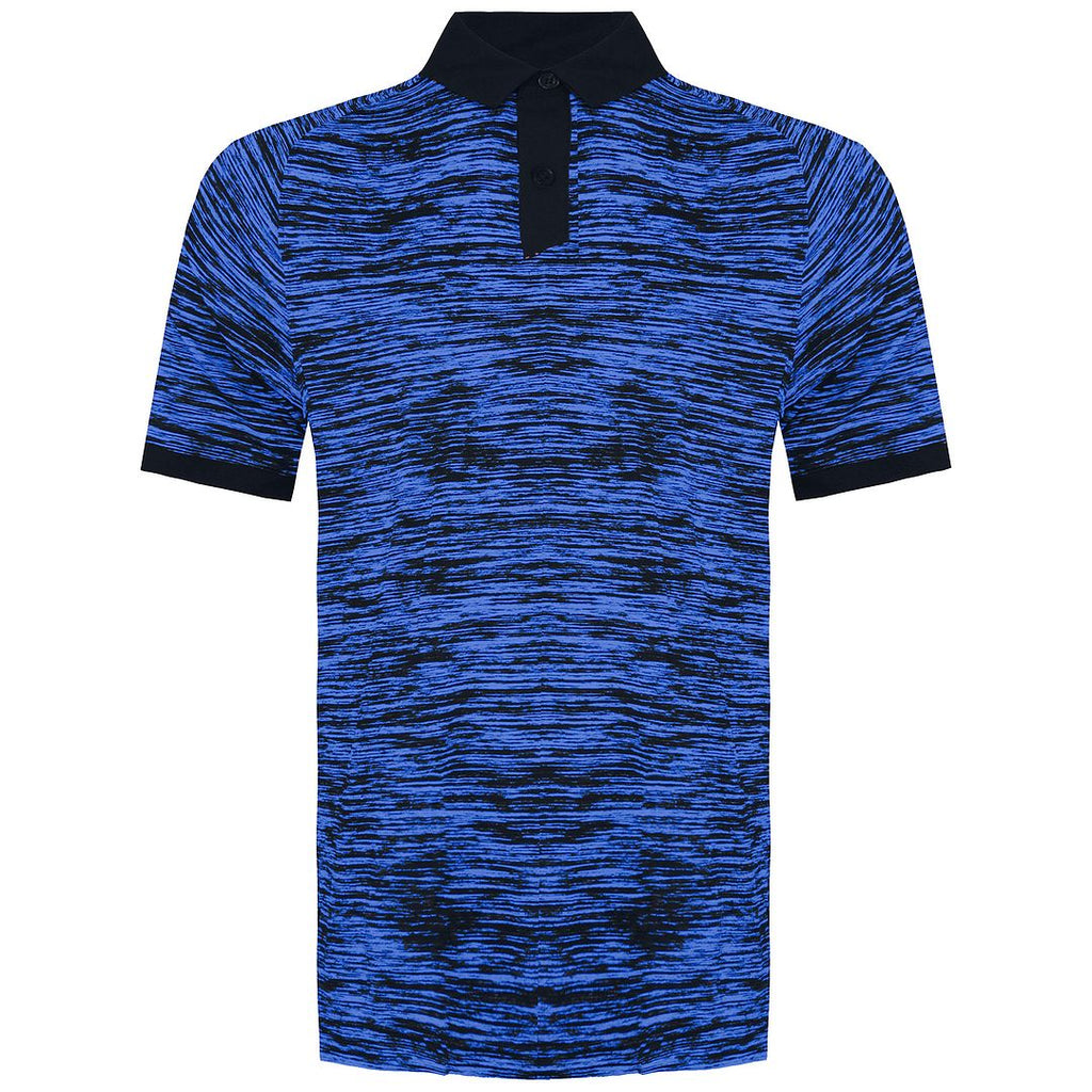 Under Armour Iso-Chill ABE Twist Mens Blue/Black Polo Shirt