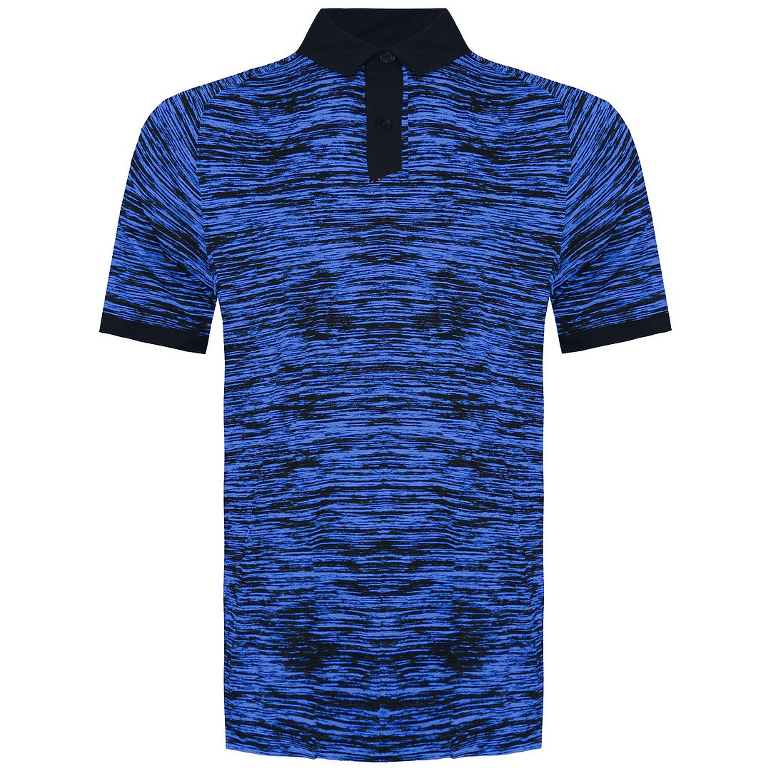 Under Armour Iso-Chill ABE Twist Mens Blue/Black Polo Shirt