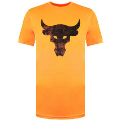 Under Armour Project Rock Kids Orange Brahma T-Shirt