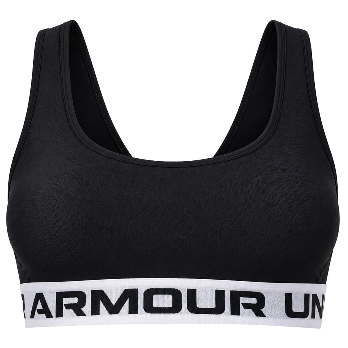 Under Armour Mid Crossback Womens Black Sports Bra