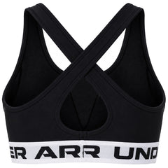 Under Armour Mid Crossback Womens Black Sports Bra