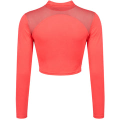 Under Armour HeatGear Q3 Womens Orange Crop Top