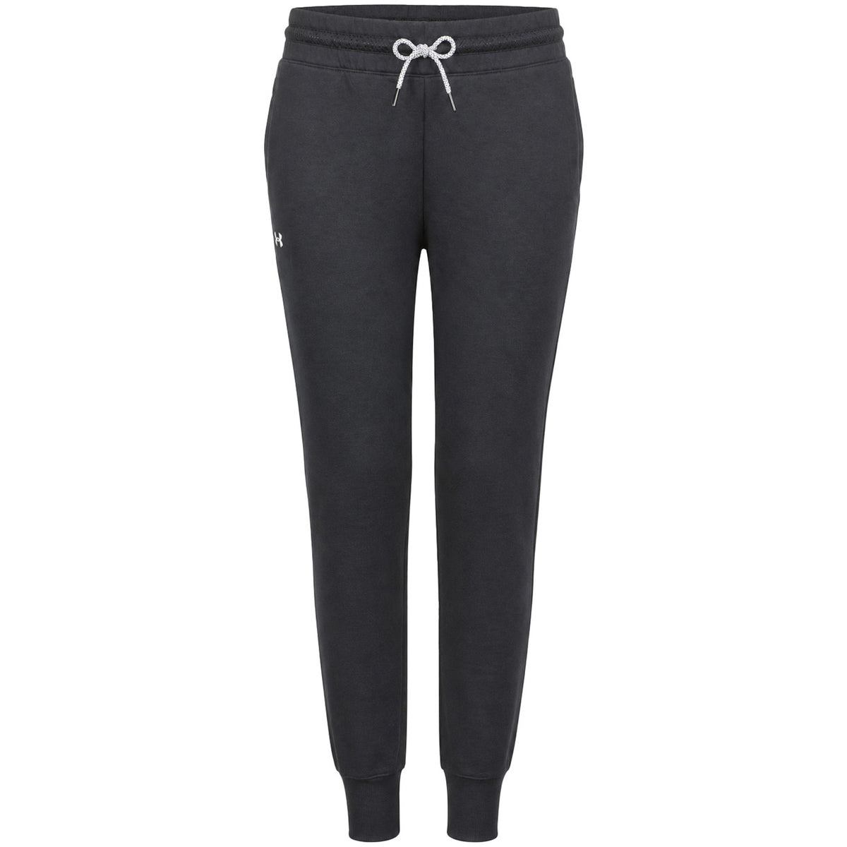 Under Armour Rival Fleece Mesh Womens Black Track Pants