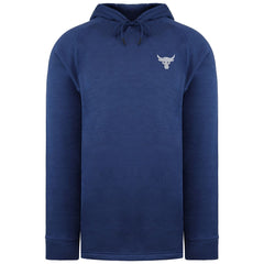 Under Armour Project Rock Mens Blue Charged Hoodie