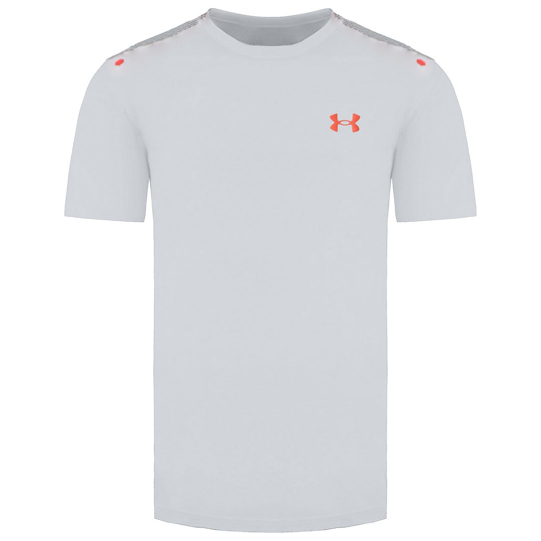 Under Armour Rush Mens White Tennis T-Shirt