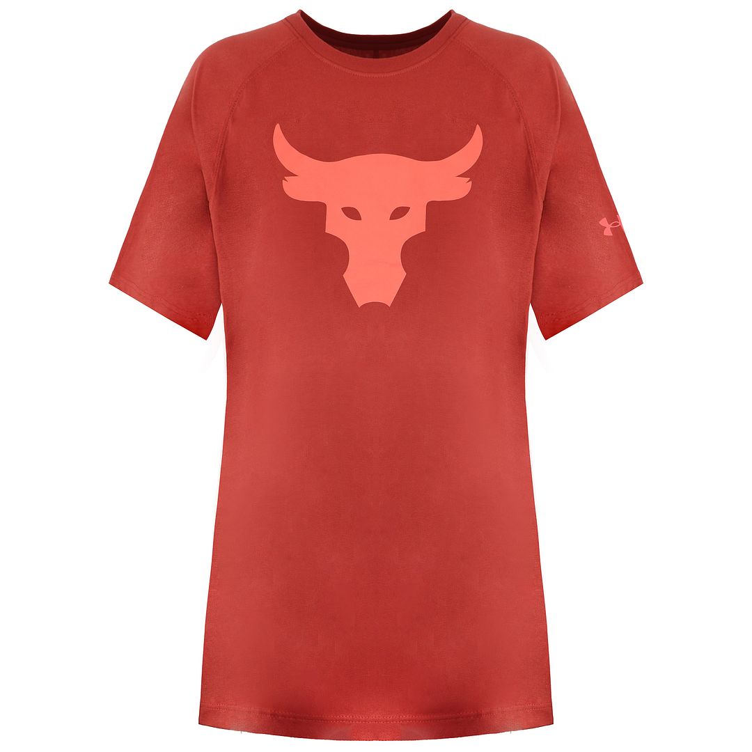 Under Armour Project Rock Womens Orange T-Shirt