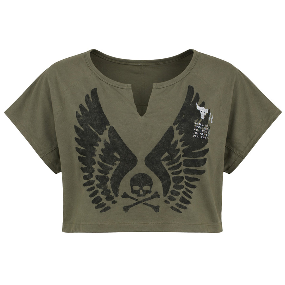 Under Armour x Project Rock Wings Womens Green T-Shirt