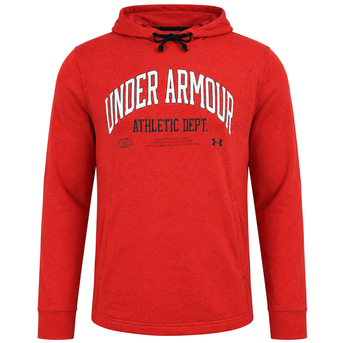 Under Armour Rival Terry Athletic Departament Mens Red Hoodie