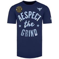 Under Armour Project Rock The Grind Mens Navy T-Shirt