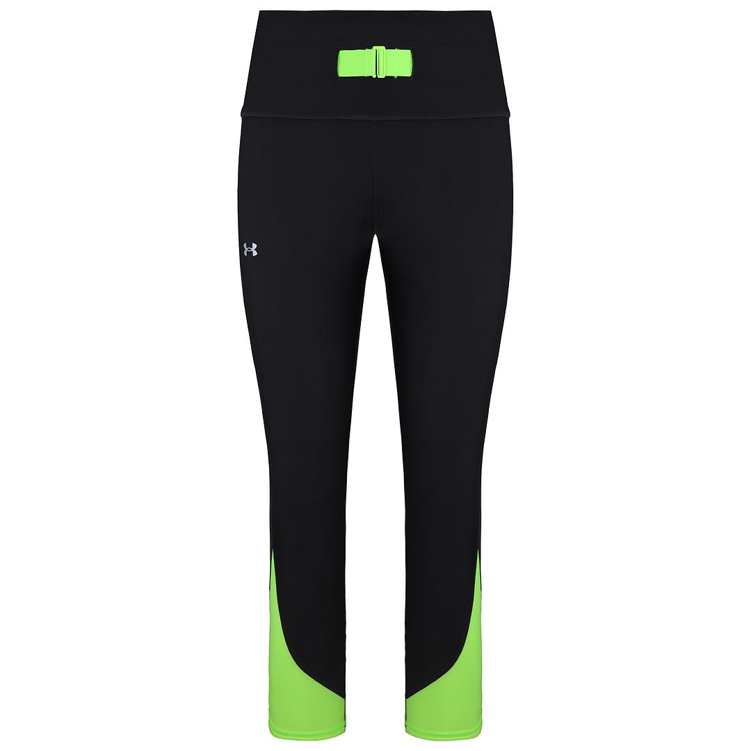 Under Armour No-Slip Waistband Womens Black Ankle Leggings