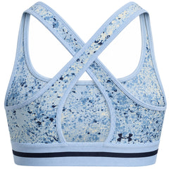 Under Armour x Project Rock Printed Womens Blue Sports Bra