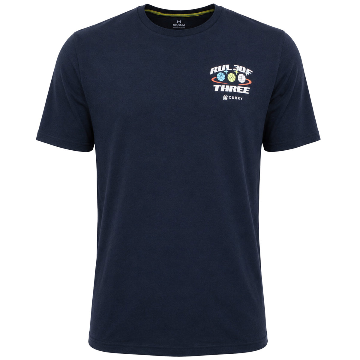 Under Armour Curry Rule of 3 Mens Black T-Shirt