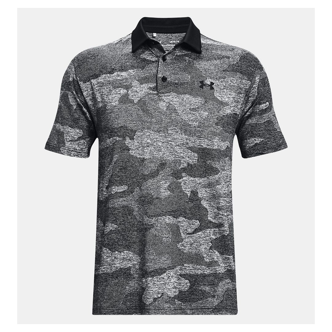 Under Armour Playoff 2.0 Mens Camo Grey Polo Shirt