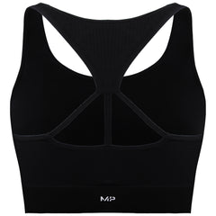 MyProtein Tempo Ultra Seamless Womens Black Sports Bra