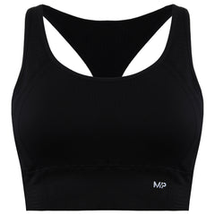 MyProtein Tempo Ultra Seamless Womens Black Sports Bra