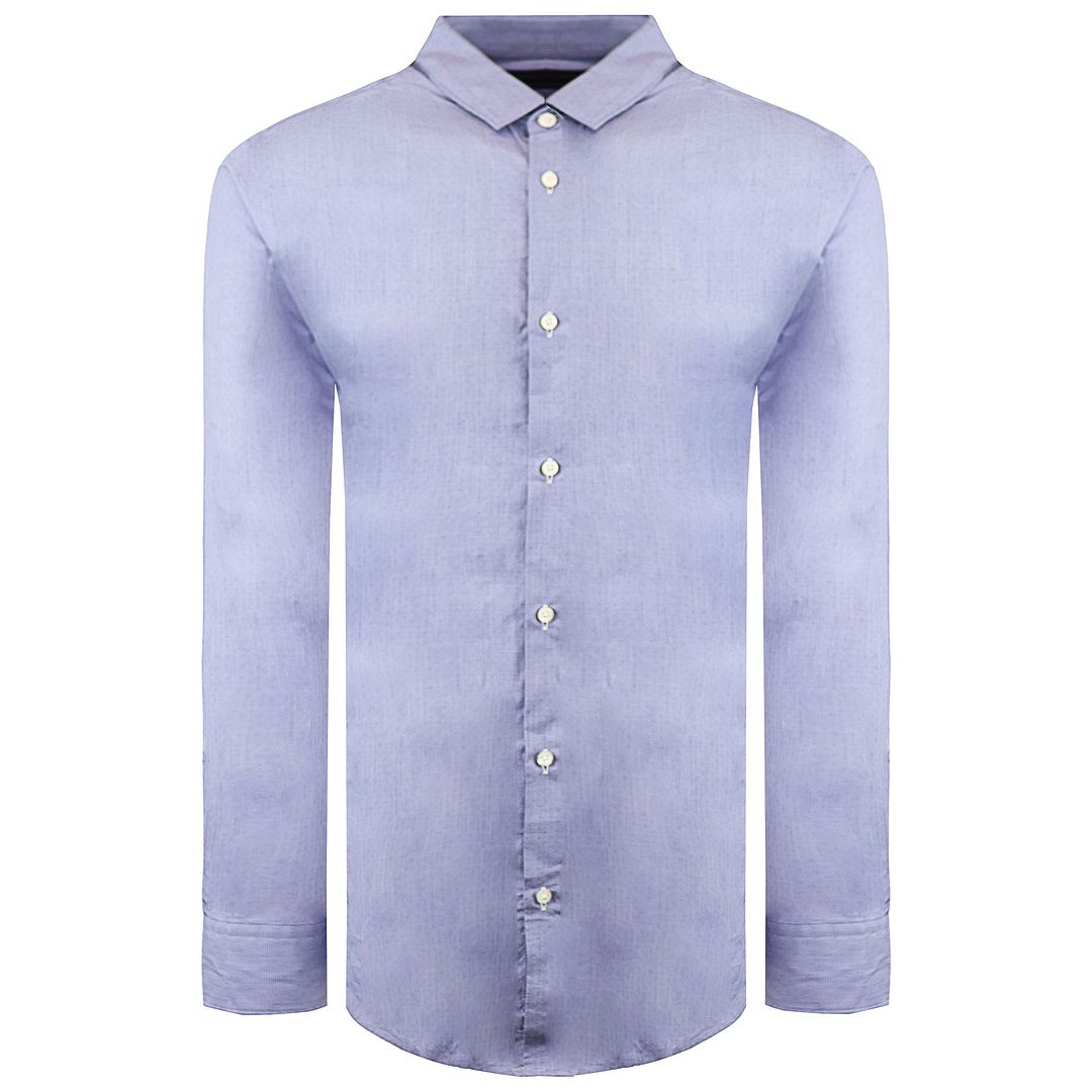 Scotch & Soda Regular Fit Mens Blue Shirt