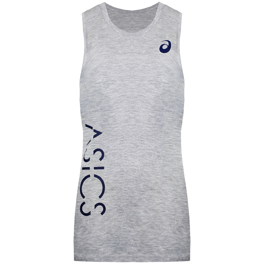 Asics Logo Womens Grey Vest