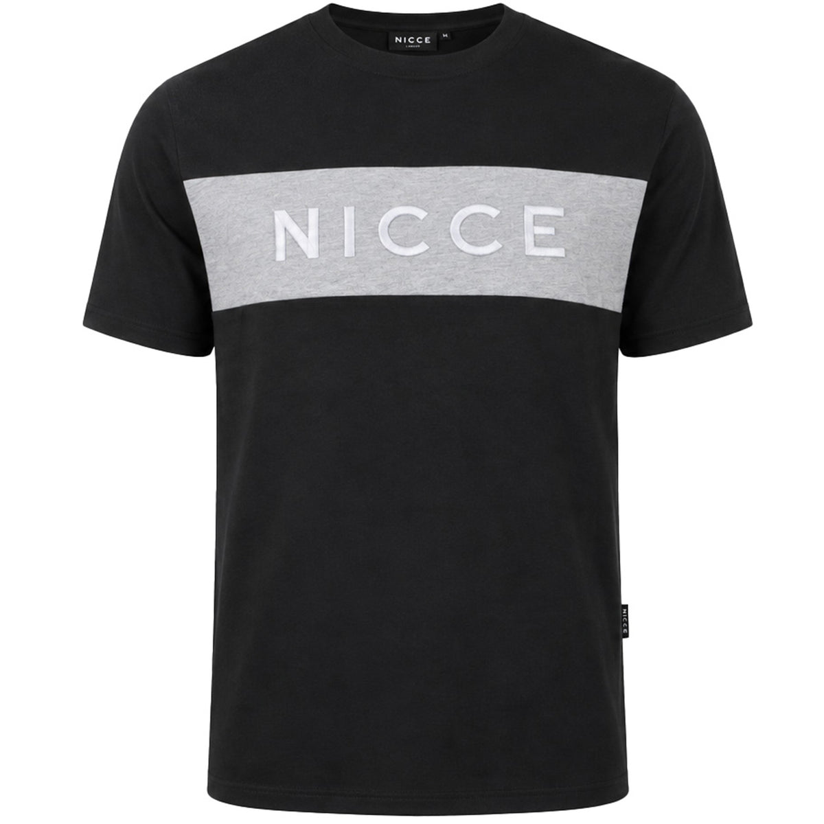 Nicce Mercury Stripe Mens Black T-Shirt
