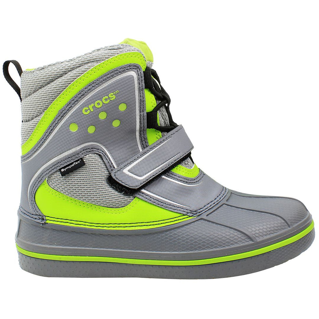 Crocs AllCast Duck Kids Grey/Green Boots