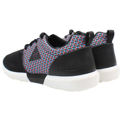 Le Coq Sportif Dynacomf GEO Jacquard Mens Black Trainers