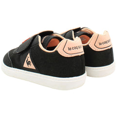 Le Coq Sportif Tacleone Animal Face Kids Black Trainers