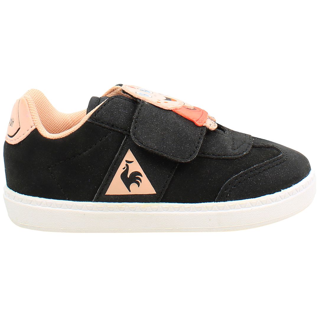 Le Coq Sportif Tacleone Animal Face Kids Black Trainers