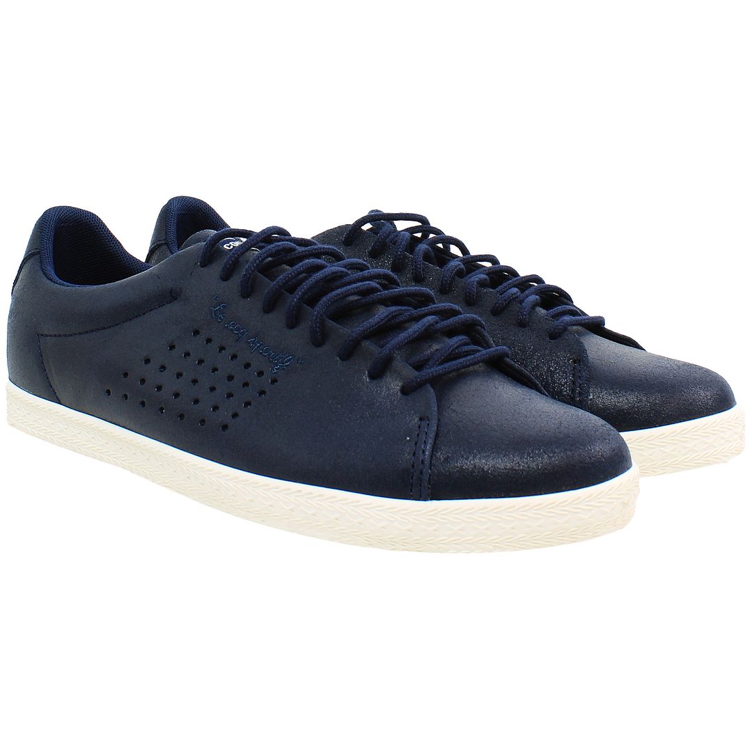 Le Coq Sportif Charline Metallic Womens Navy Trainers