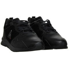 Le Coq Sportif LCS R600 Craft Lea Mens Black Trainers