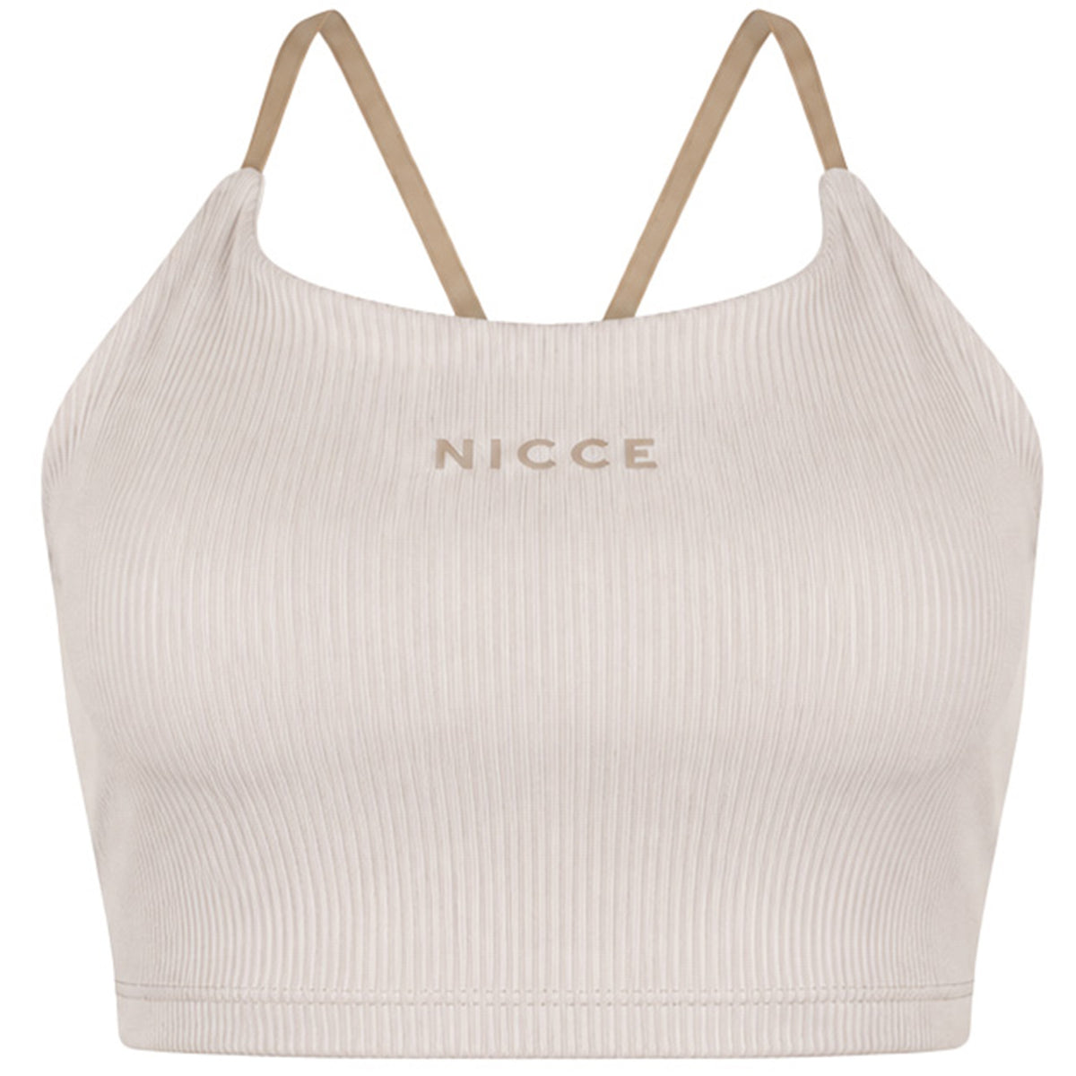 Nicce Arla T Womens Beige Sports Bra